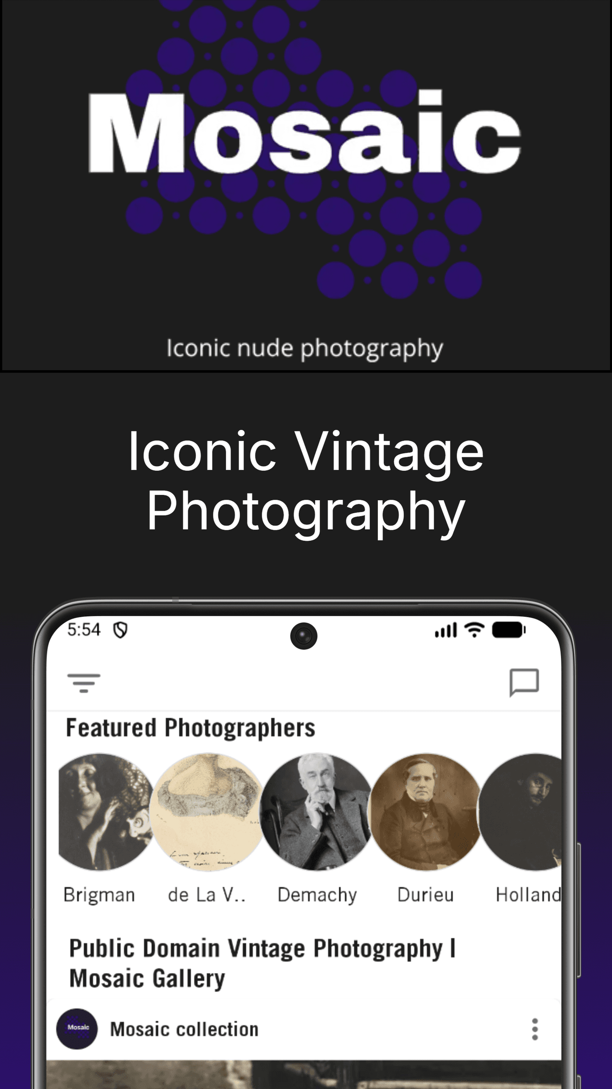 Mosaic app — Android search by artist